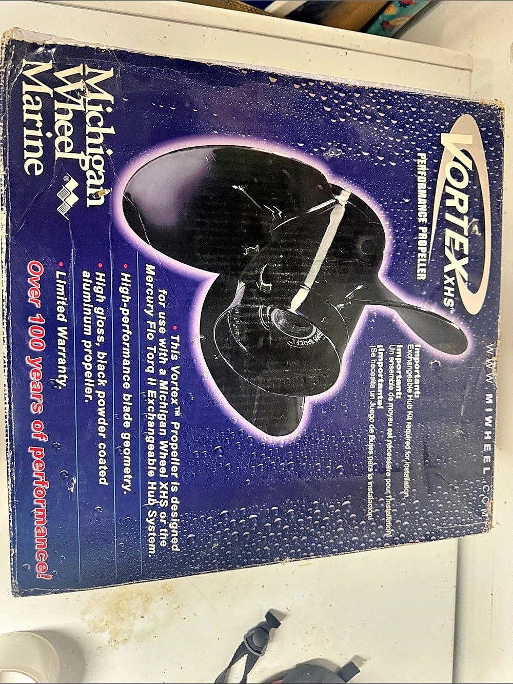 Michigan Wheel Marine Vortex XHS Performance boat Propeller Box